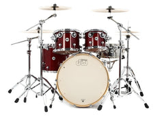 DW Design Series 4 Piece Shell Pack Cherry Satin 10 12 16 22 DDLG2214CS