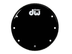 DW 18" Bass Drum Resonant Head Gloss Black Vented