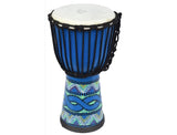 Ecko 8" x 16" Painted Djembe Blue