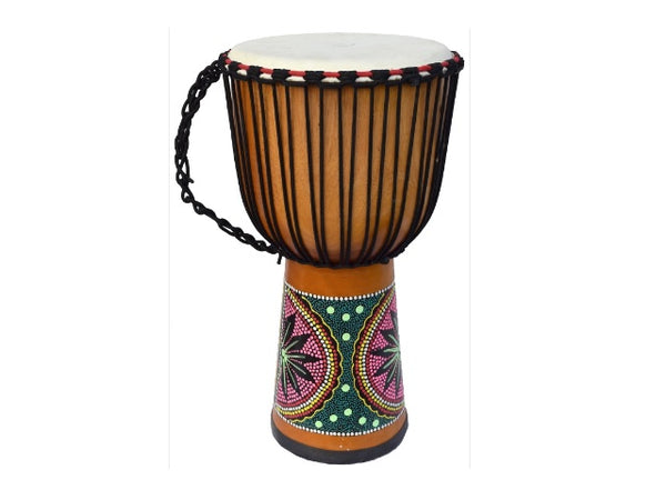Ecko 13" x 26" Painted Djembe Natural Blonde