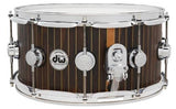 DW Collector's Series Exotic 333 Maple 6.5x14 Snare Drum - Ziricote Pinstripe