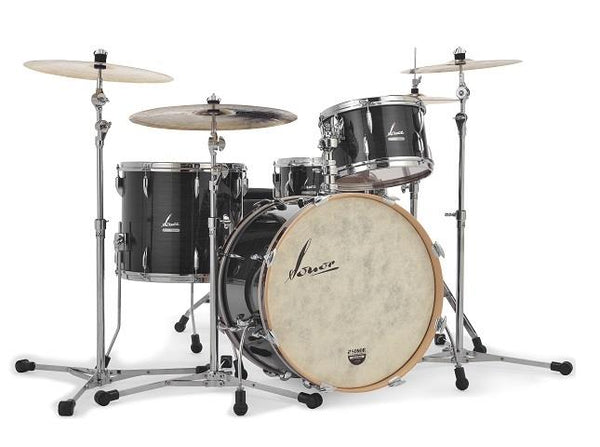 Sonor Vintage Series 3 Piece Shell Pack Vintage Black Slate 13 16 22 w/ Mount