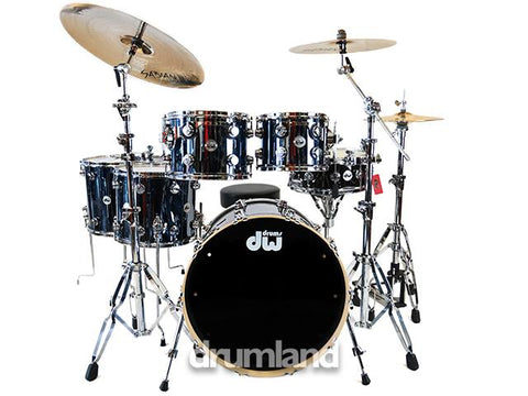DW Collectors Series Maple 5pc Shell Pack Chrome Shadow 10 12 14f 16f 22